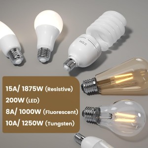 Interruptor de luz inalámbrico de 3 vías Suraielec, alambre neutral requerido, tierra, 15a de alta potencia, rango de 100 pies, sin cableado sin wifi, interruptores de luz de control remoto expandibles para lámpara, luz de techo, ventilador