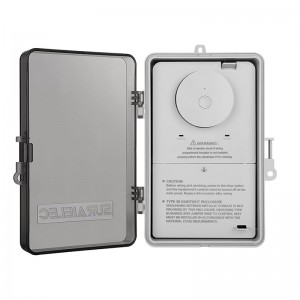 Temporizador de la piscina Wifi Suraielec, interruptor inteligente interior al aire libre, 40 amperios, 2hp, 120, 240, 277 VAC, caja de luz de control de controlador de piscina de servicio pesado para bomba de piscina, calentador de agua, spa, potentes electrodomésticos