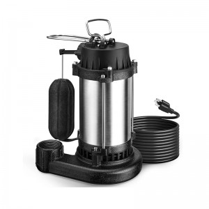 SURAIELEC SUMBER SUMBERSIBLE, Bomba de sumidero de 3/4 hp para sótano, 4400 GPH, bombas de sumidero automático con interruptor de flotación vertical, descarga de 1-1/2 "NPT, cable de 25 pies, hierro fundido y acero inoxidable, UL L ...