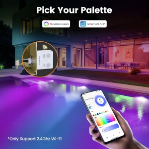 SURAIELEC 12V Smart LED Pool Lights, 35W Wi-Fi Pool Lights for Inground Pool, 10 inch Color Changing Pool Light Fixture for Pentair Large Wet Niches, Work with Alexa, Google Assistant, 50FT Cord