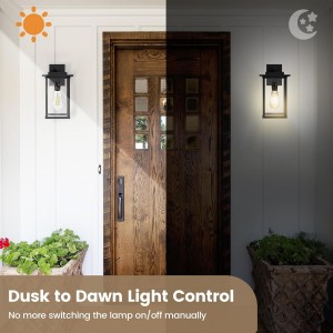 Subalámina del sensor de luz Suraielec, enchufe automático de anochecer a amanecer con rotación del sensor de 360 ​​°, adaptador de base de bombilla E26 E26 para iluminación al aire libre, UL, listado, negro, 2 paquete