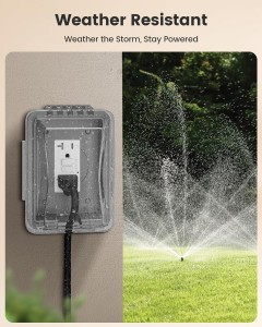 SURAIELEC GFCI OUTLET 20 amperios de 20 amperios, 2 paquetes de autocomprobación GFI Sutales eléctricas, manipulador y resistente a la intemperie, receptáculo GFCI con placas de pared sin tornillos, GFCI para baño, cocina y al aire libre, listado, UL, blanco blanco, blanco