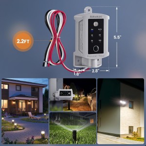 Suraielec Interruptor de luz inalámbrico y kit de receptor, 15A alta potencia, sin cableado, rango de RF de 100 pies, control remoto programable interruptores de pared de 3 vías para lámpara, luz de techo, ventilador, iluminación al aire libre