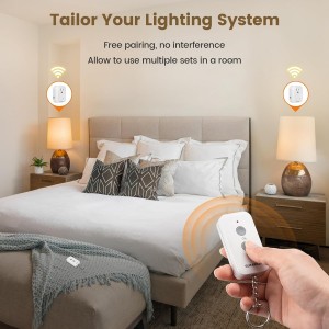 Suraielec Remote Control Outlet, interruptor de luz inalámbrico de 100 pies de largo alcance, sin interferencia, enchufe interior para lámparas, ventiladores, árboles de Navidad, pequeños electrodomésticos